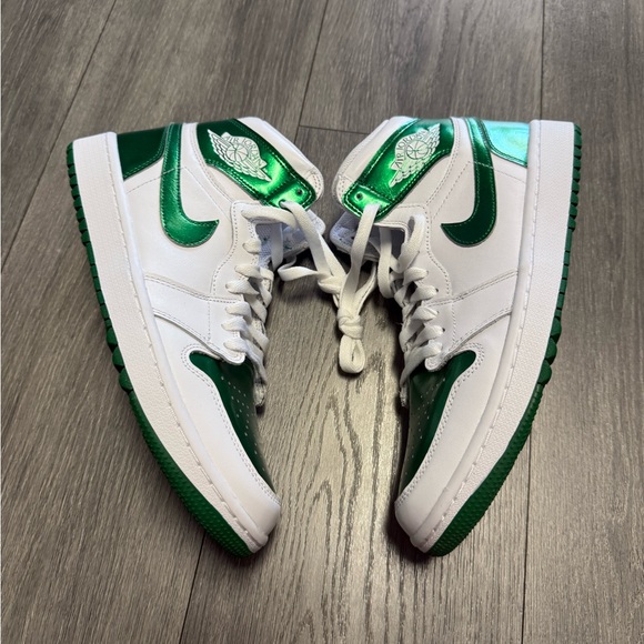 Air Jordan 1 High Golf Spikeless Shoes Metallic Green White DQ0660-130 Size 9 main image 6